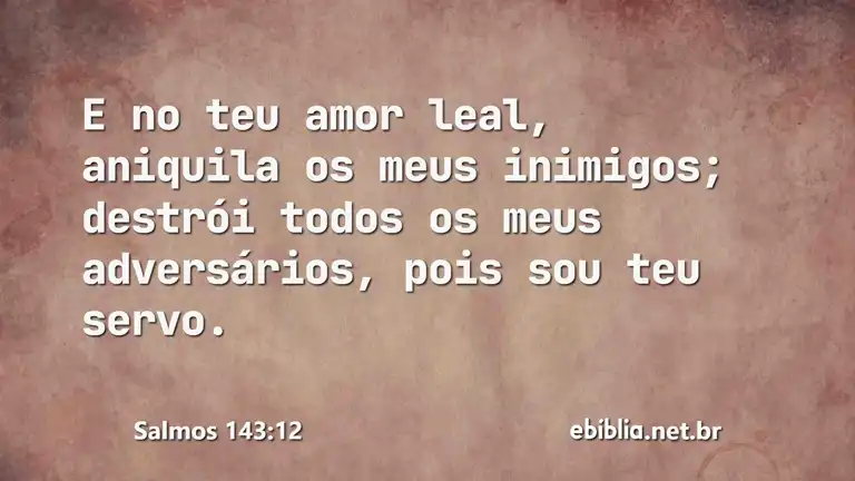 Salmos 143:12