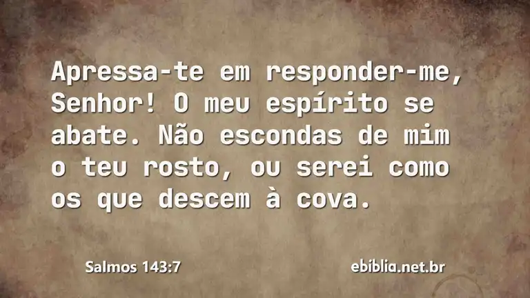 Salmos 143:7