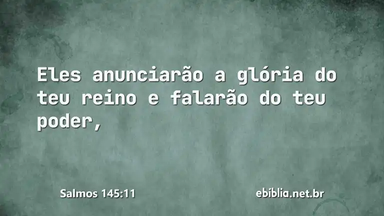 Salmos 145:11