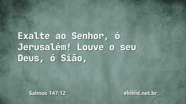 Salmos 147:12