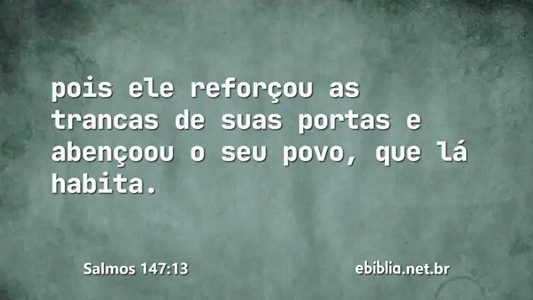 Salmos 147:13