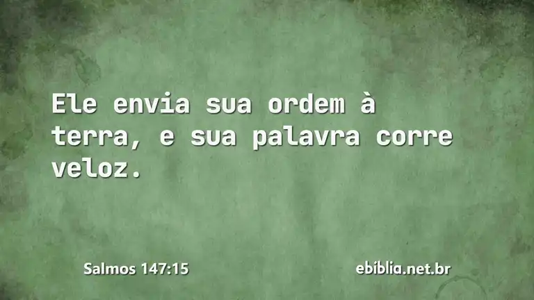 Salmos 147:15