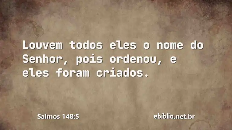 Salmos 148:5