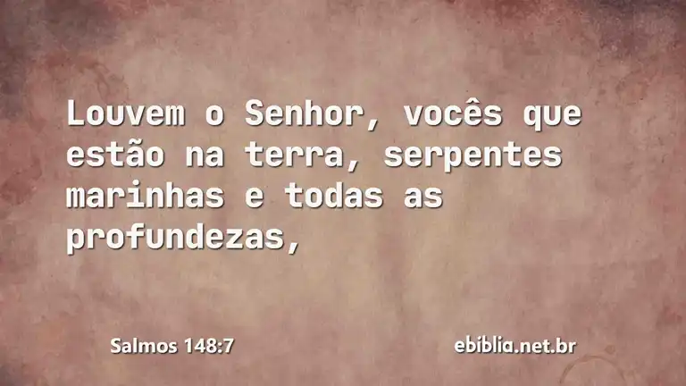 Salmos 148:7