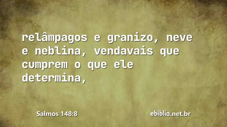 Salmos 148:8