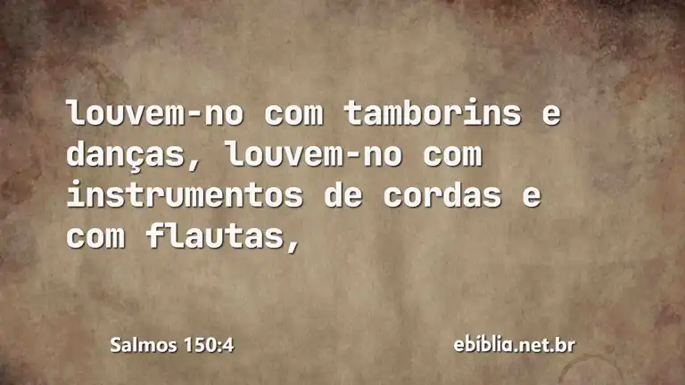 Salmos 150:4