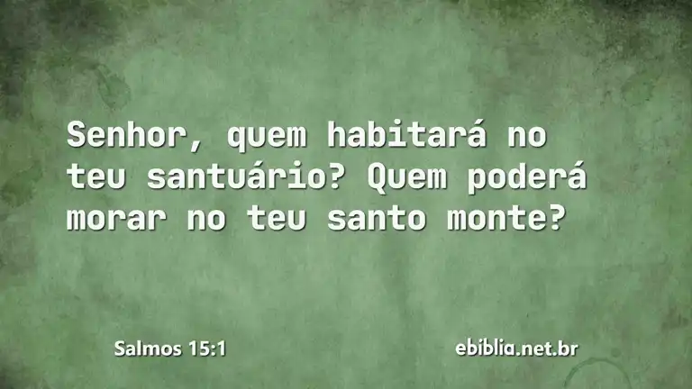 Salmos 15:1