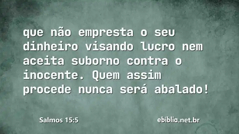 Salmos 15:5