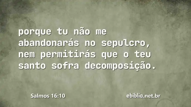 Salmos 16:10