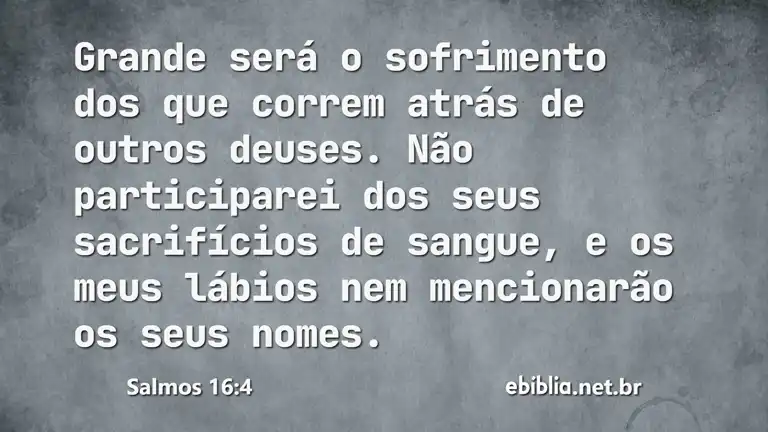 Salmos 16:4