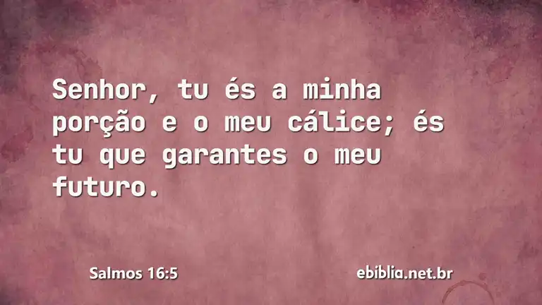 Salmos 16:5