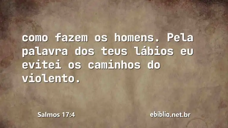 Salmos 17:4