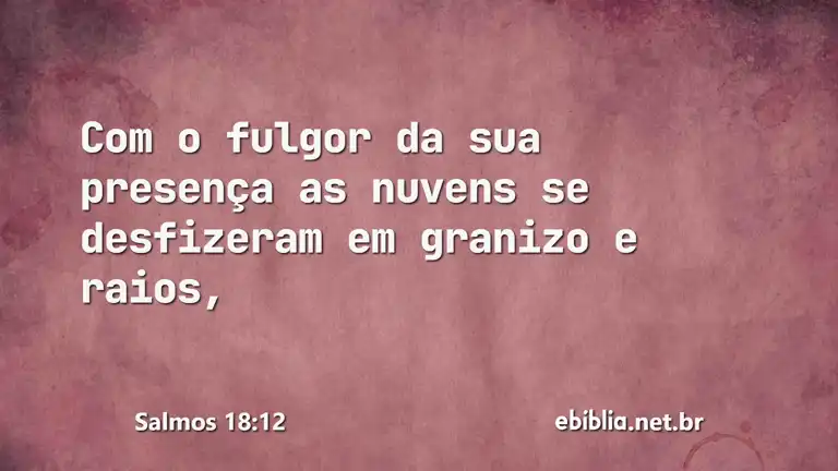 Salmos 18:12