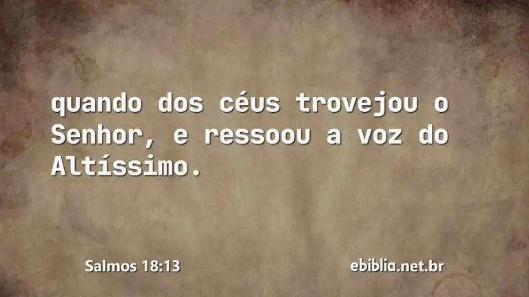 Salmos 18:13