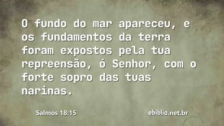 Salmos 18:15