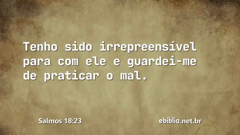 Salmos 18:23