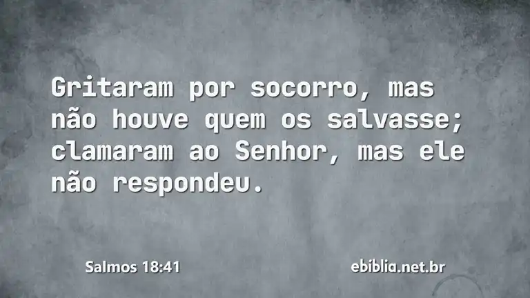 Salmos 18:41