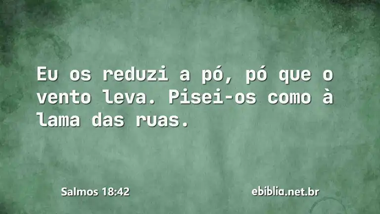 Salmos 18:42