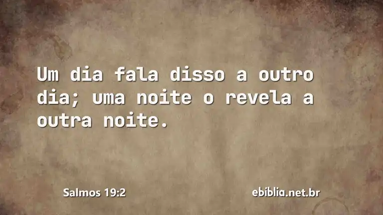 Salmos 19:2