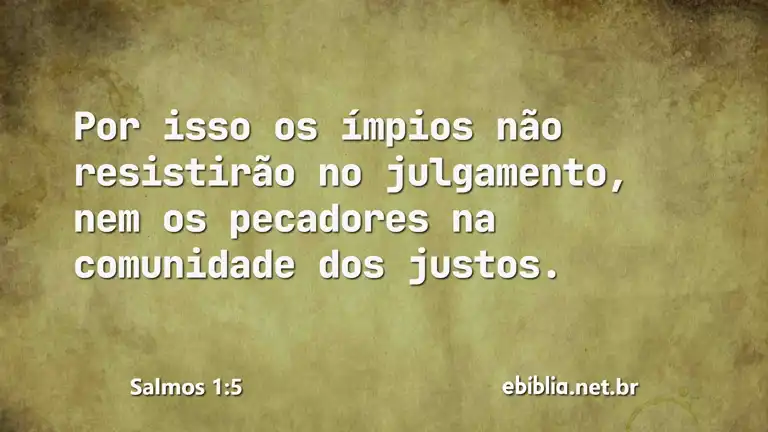 Salmos 1:5