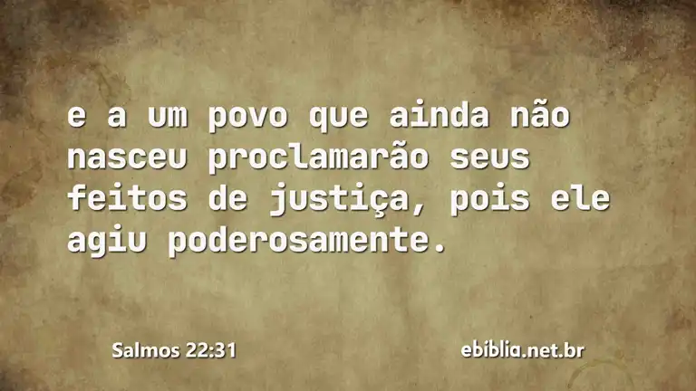 Salmos 22:31