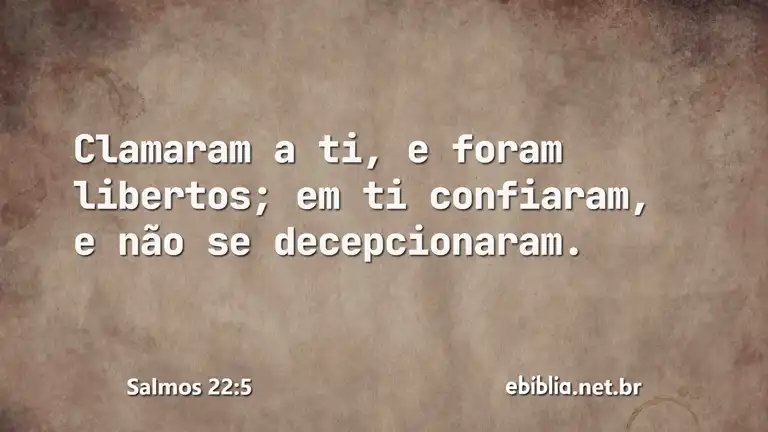 Salmos 22:5