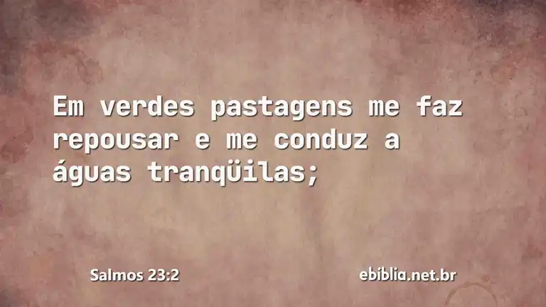 Salmos 23:2