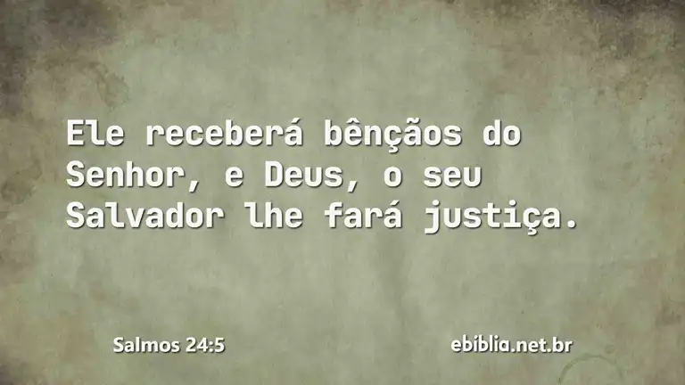 Salmos 24:5