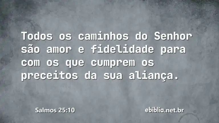 Salmos 25:10