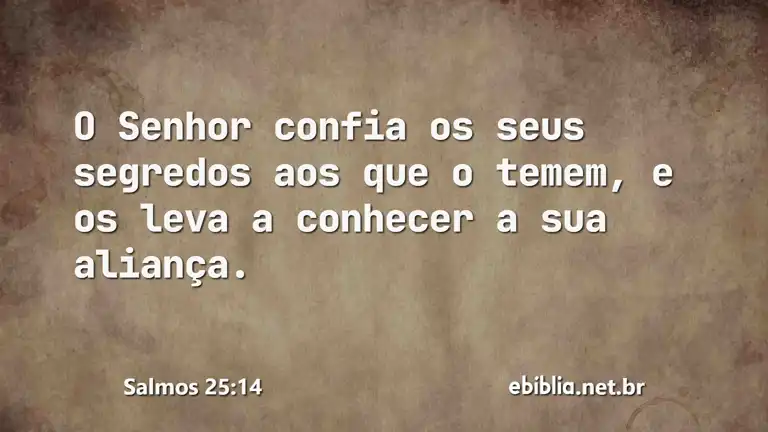 Salmos 25:14