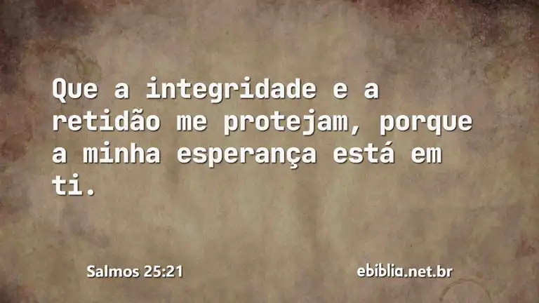 Salmos 25:21