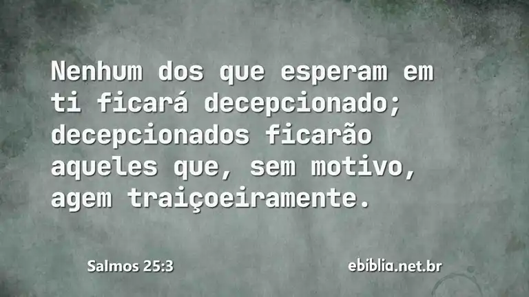 Salmos 25:3