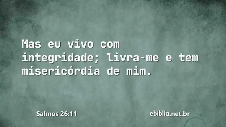 Salmos 26:11