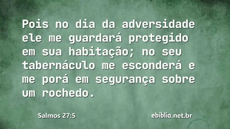 Salmos 27:5