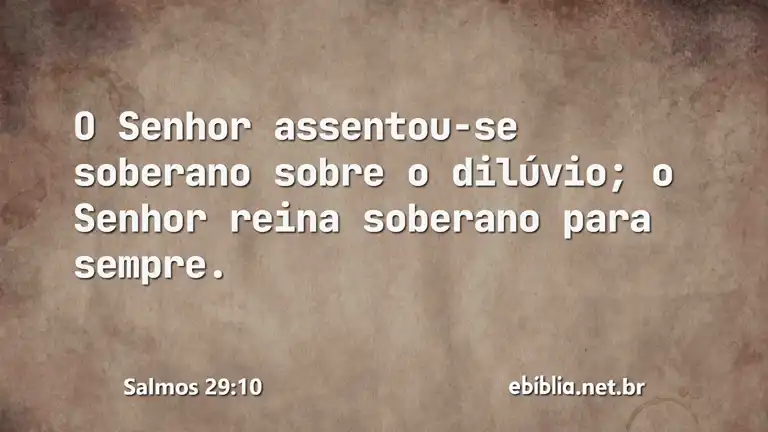 Salmos 29:10