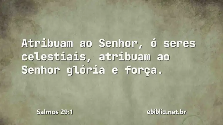 Salmos 29:1