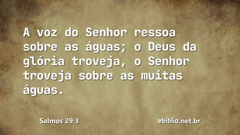 Salmos 29:3