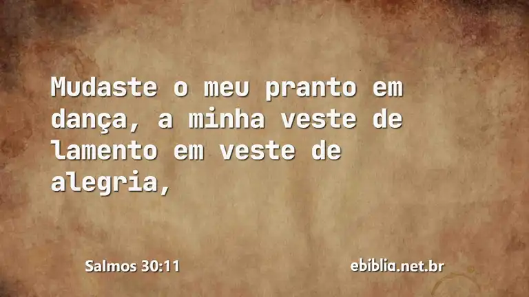 Salmos 30:11