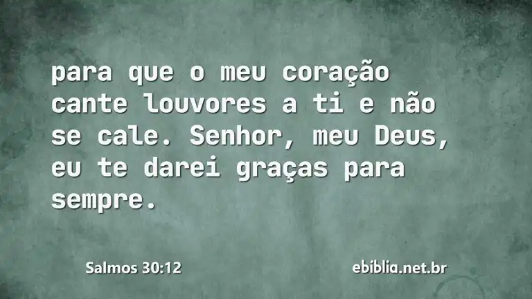 Salmos 30:12