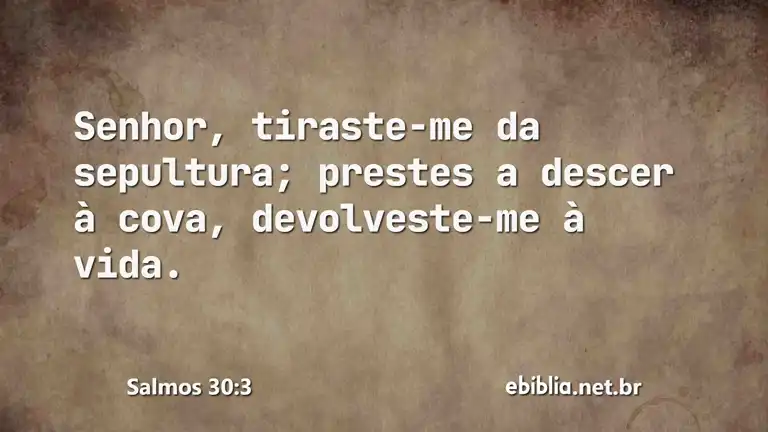 Salmos 30:3