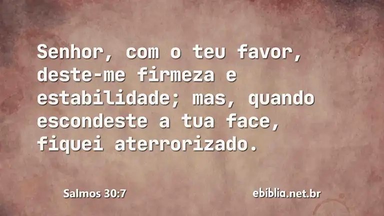 Salmos 30:7