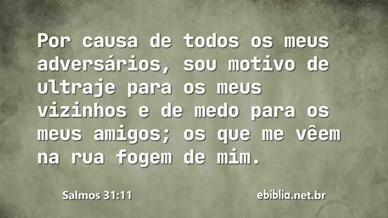 Salmos 31:11