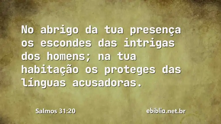 Salmos 31:20