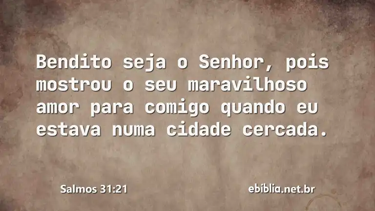 Salmos 31:21