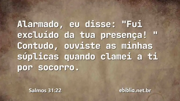 Salmos 31:22