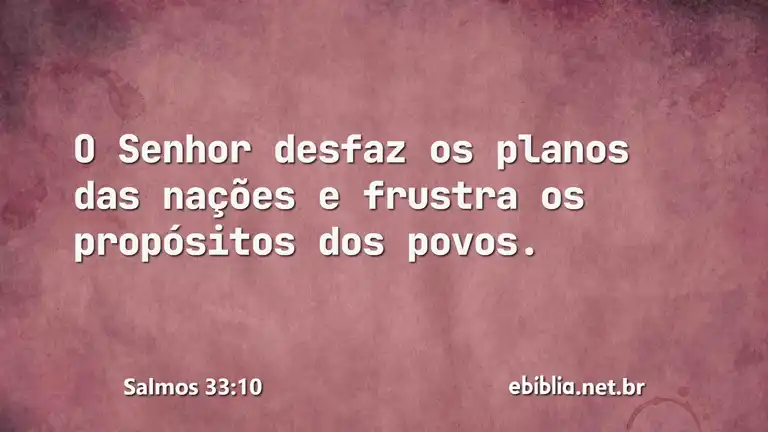 Salmos 33:10