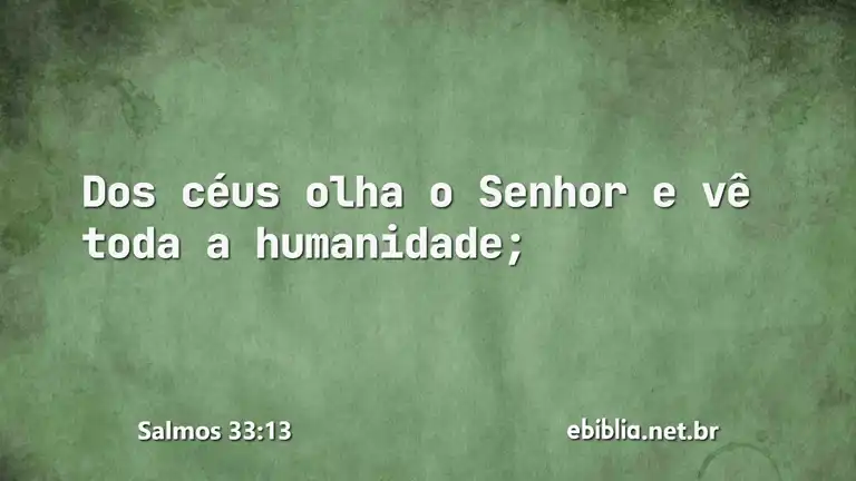 Salmos 33:13