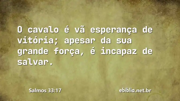 Salmos 33:17