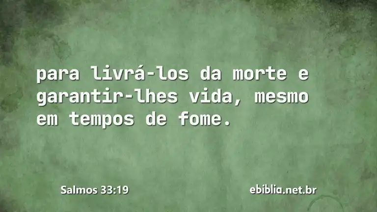 Salmos 33:19