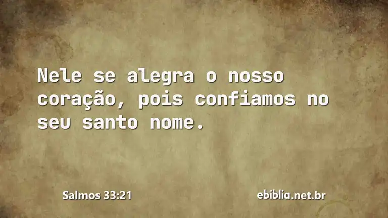 Salmos 33:21